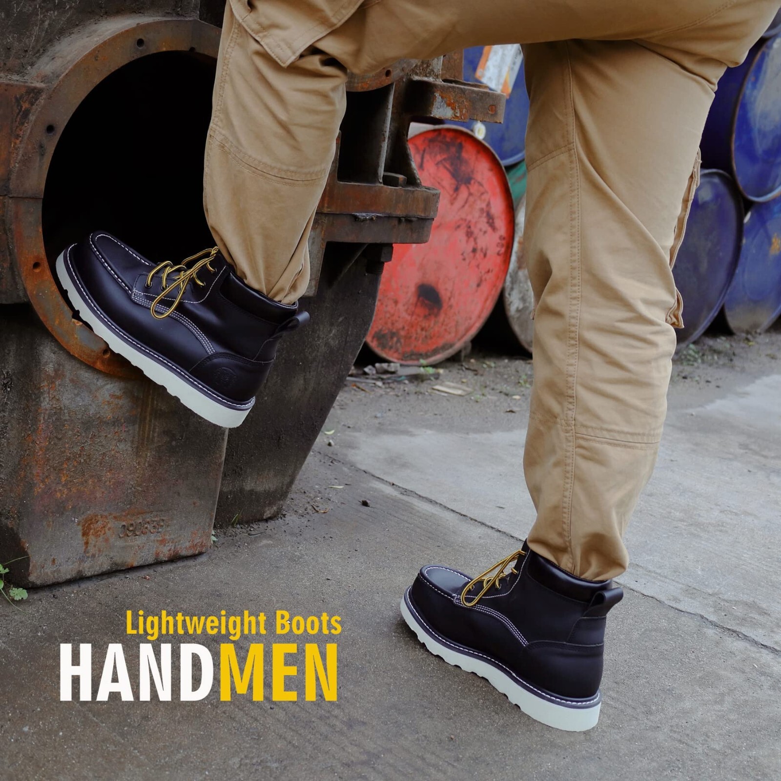 Construction Work Shoes Mens Work Boots Non-Slip Puncture-Proof Water Resistant