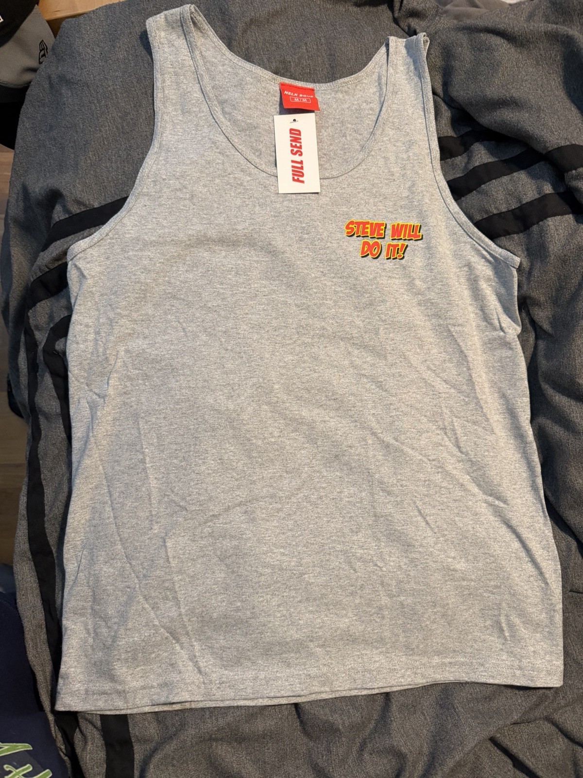 Vintage Nelk Boys; Steve Will Do It- Men’s Tank Top. Size: Adult Medium
