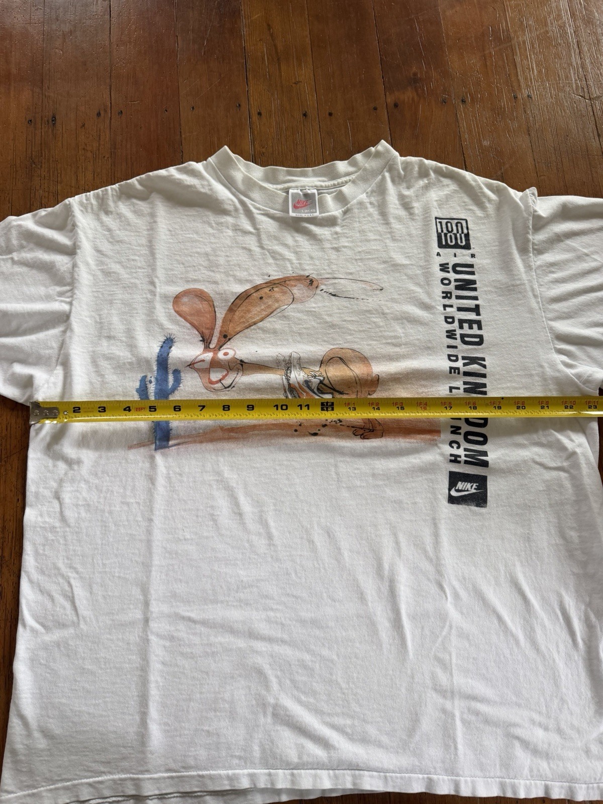 Vintage Nike Ralph Steadman Grey Tag T Shirt 90’s Air Max 180 Promo Very Rare L