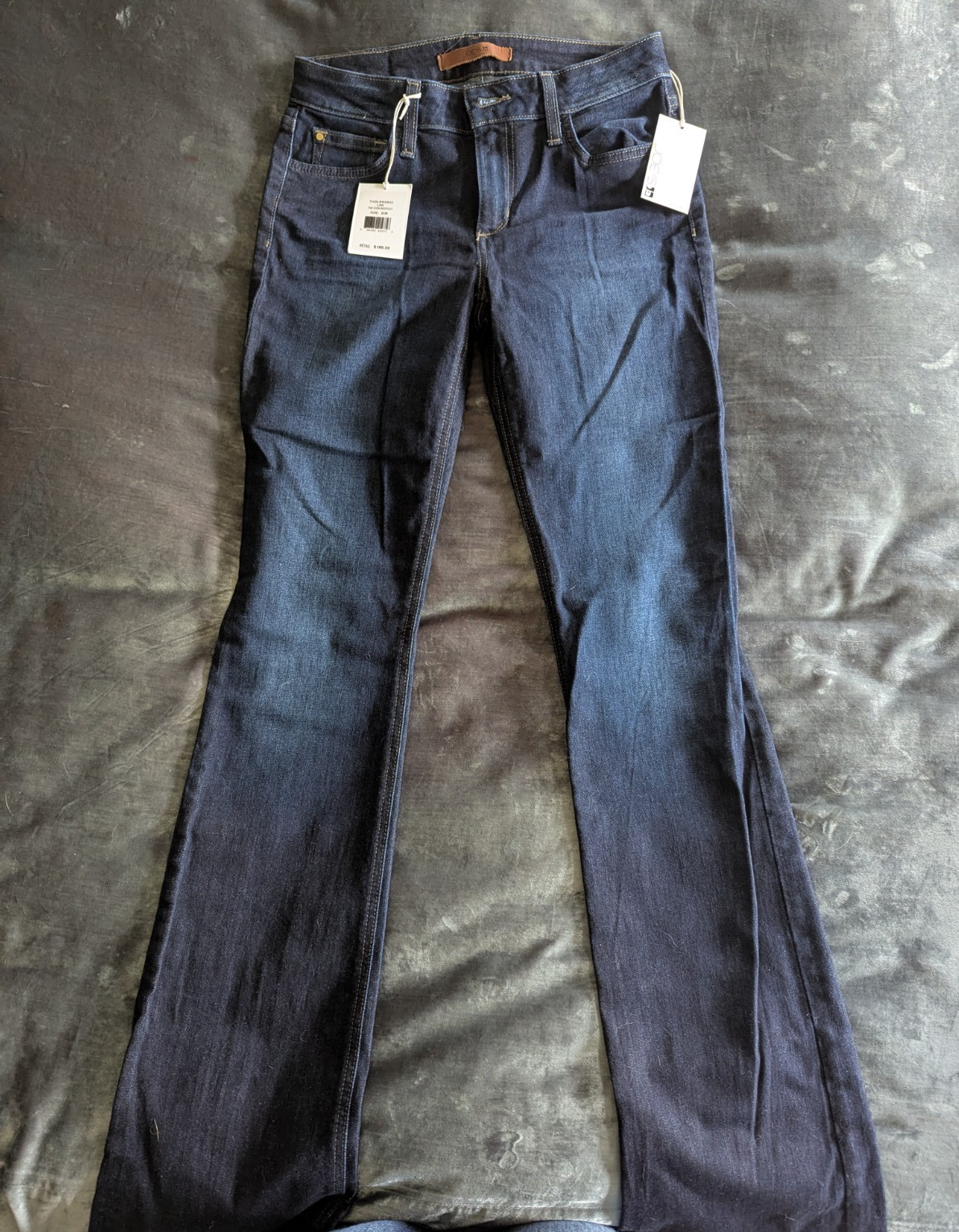 Joe’s Jeans Flawless The Icon Mid Rise Bootcut Jeans Womens 26 Dark Wash Stretch