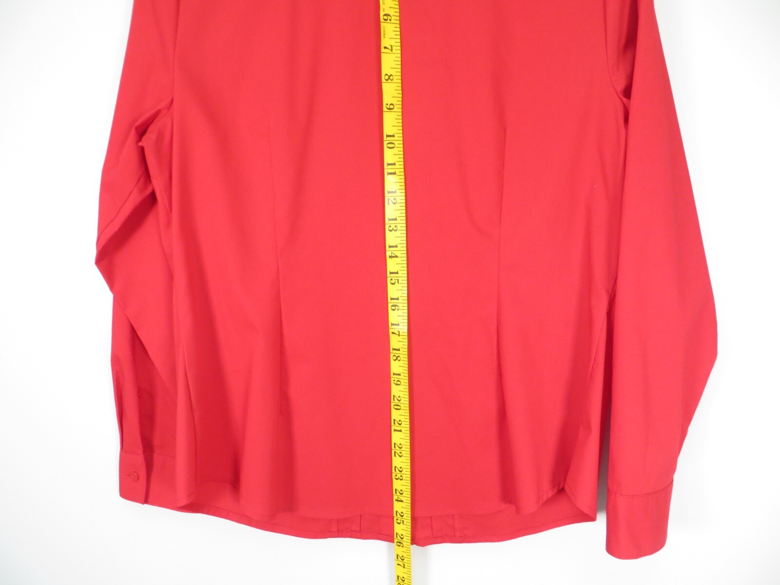 NWT WORTHINGTON Women Lightweight Stretch Polyester Blouse Deep Dark Red PL