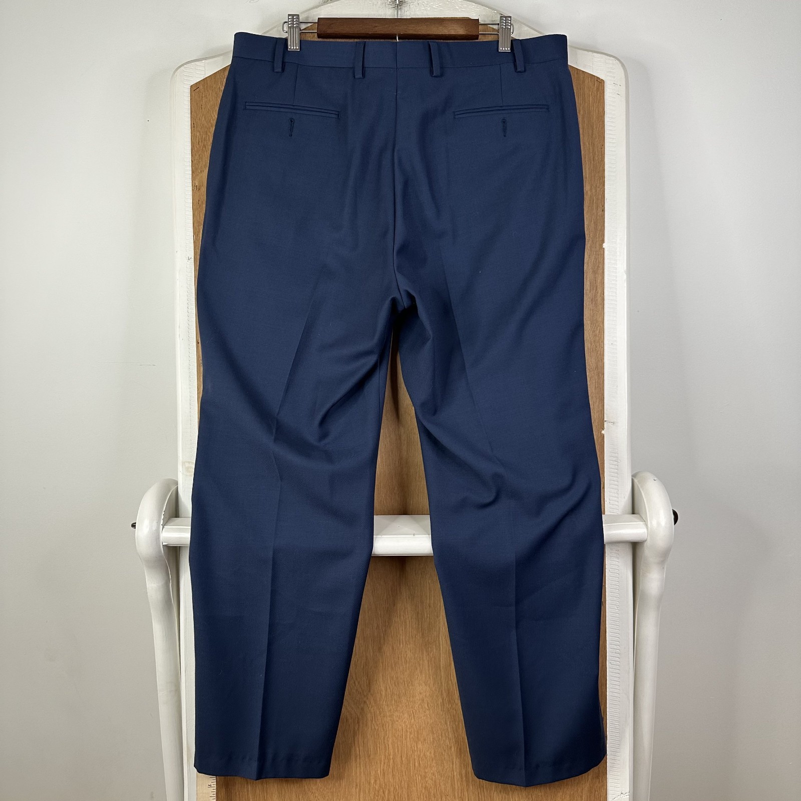 Michael Kors Suit Mens 50R Navy Blue Sport Fabric Pants 38×30 Flat Front Solid