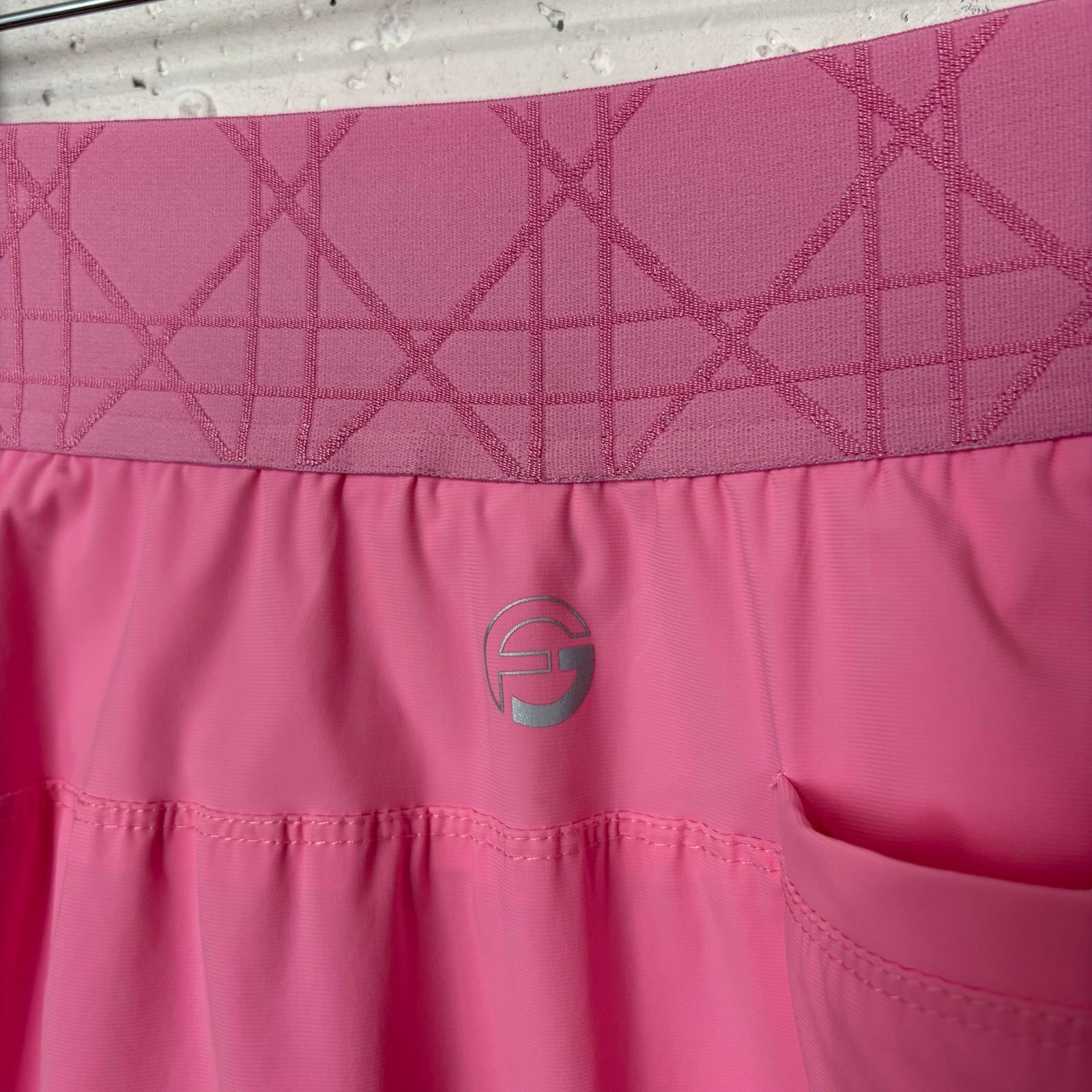 Foray Elastic Wide Waistband Skort A-Line Built In Shorts Sachet Pink Size Small