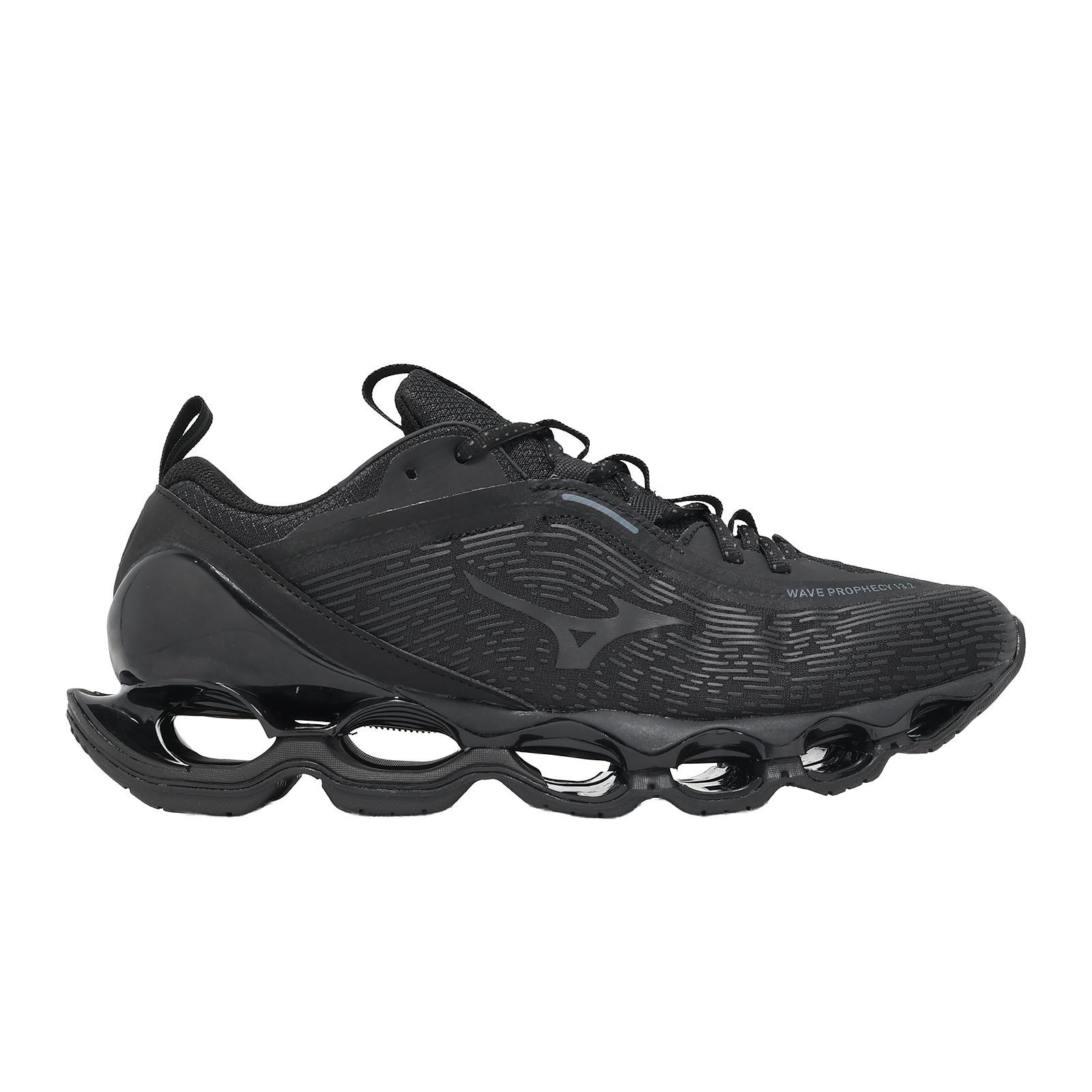 Mizuno Wave Prophecy 13.2 Black Blue Men Casual Shoes Sneakers D1GA2605-02