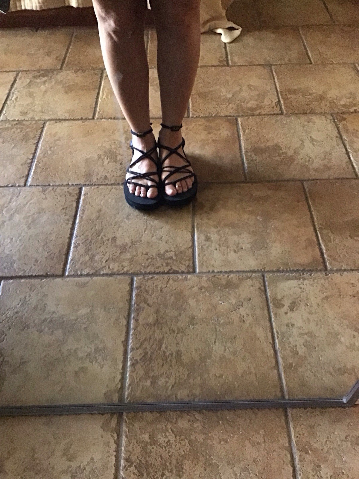 Teva Midform Infinity Sandal Black Size 6