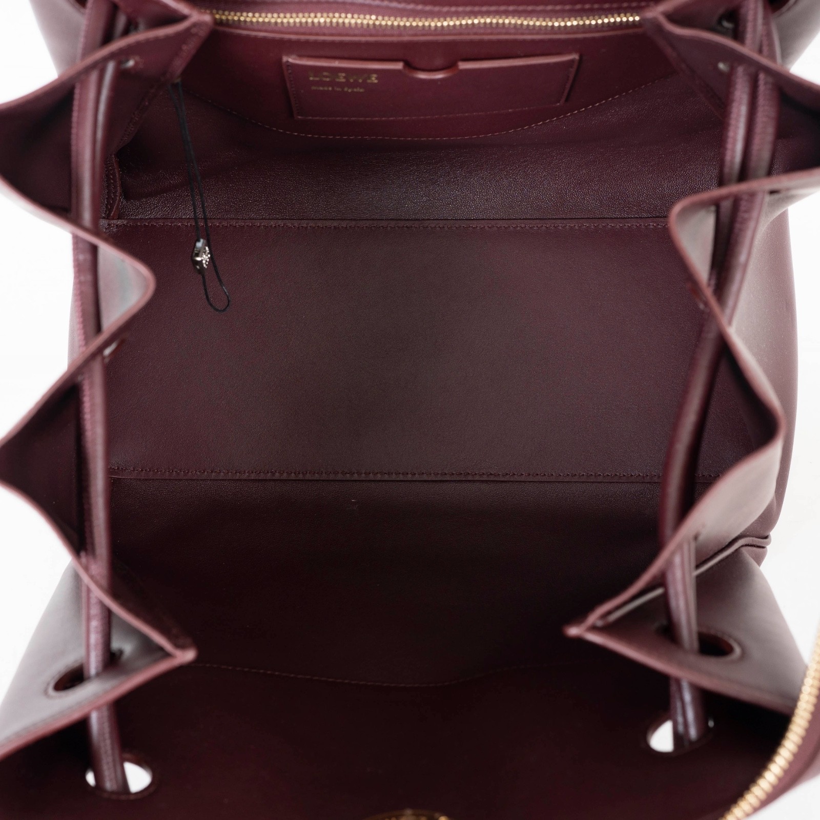 74126 auth LOEWE dark burgundy supple calf leather 2025 MADRID MEDIUM Bag