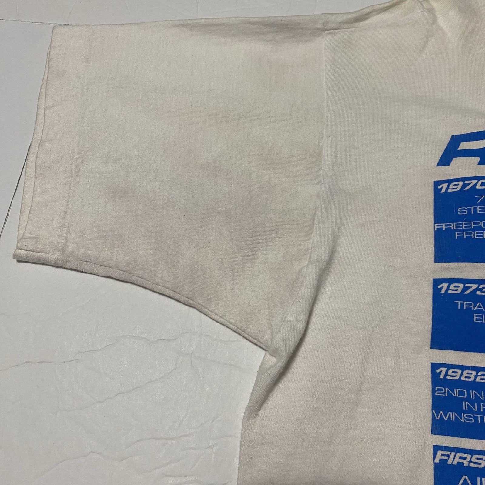 Vintage Roger Dolan Dirt Track Racing Shirt XL 22.5×30.5 Stains/Need Oxiclean