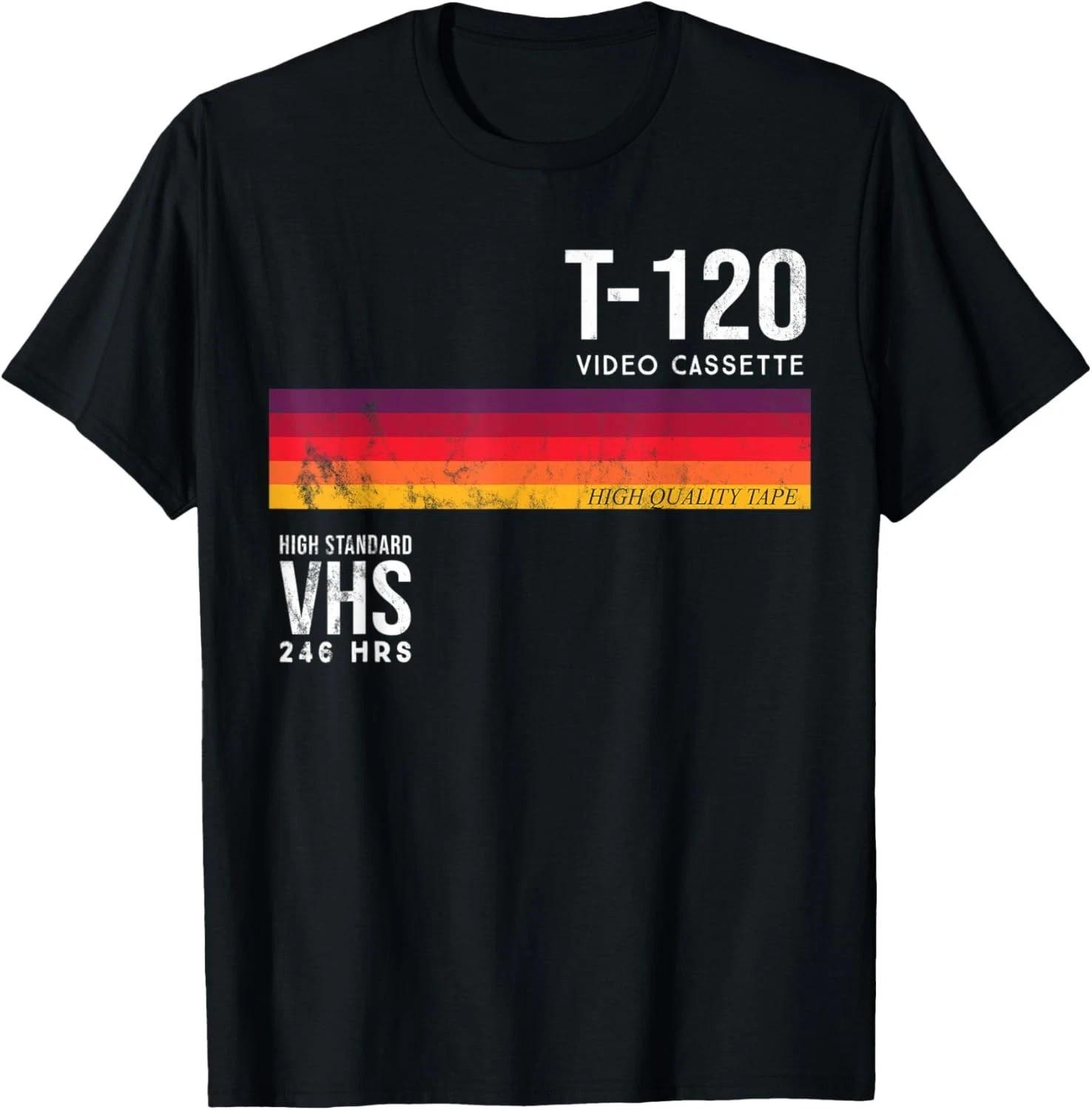 Vintage 80s Video Cassette Tape VHS T-Shirt
