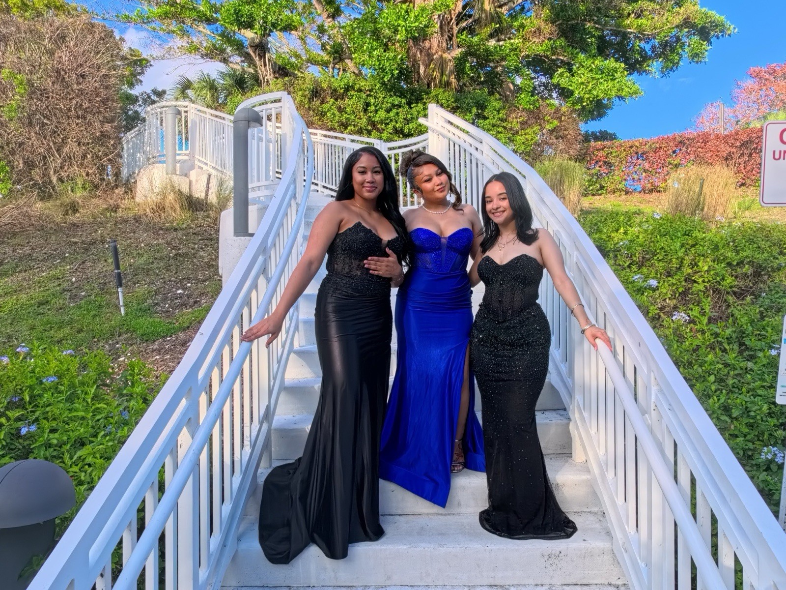 Women’s Black Sequin Strapless Sweetheart Corset Slit Mermaid Long Dress M