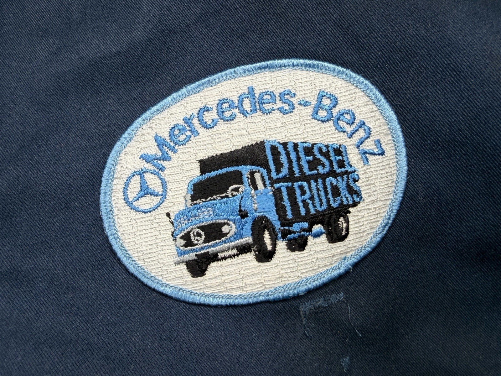 Vintage Mercedes Benz Diesel Trucks Mechanic Work Jacket Gray | L