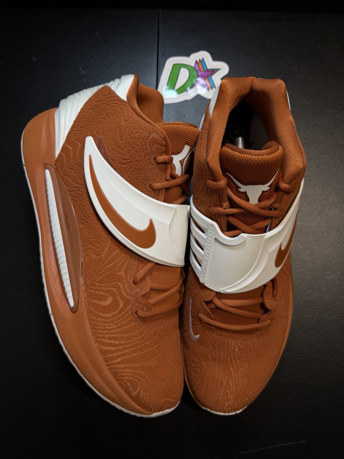 Size 14 – Nike KD 14 Texas Longhorn Player Exclusive Sample Orange Shoes Men’s