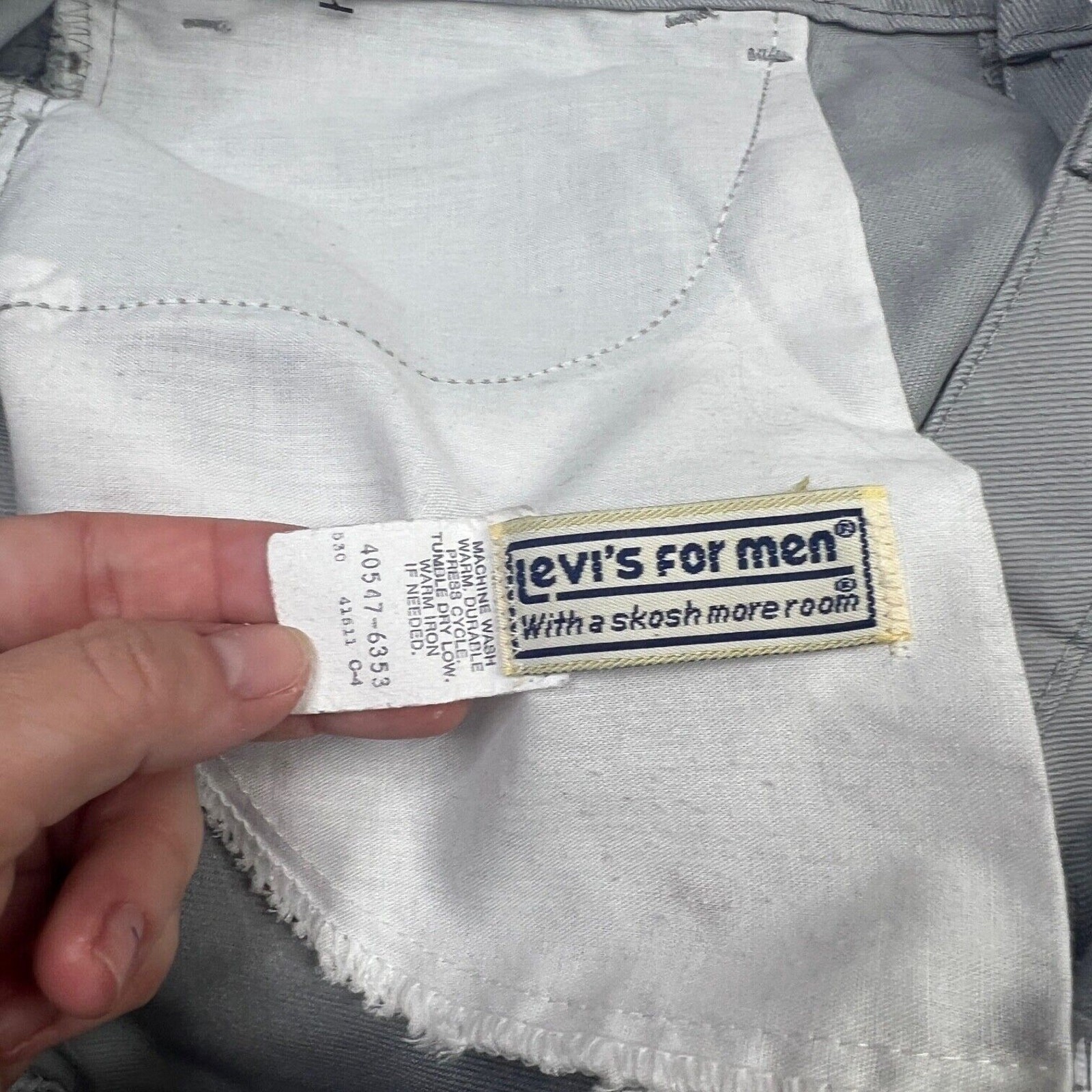 Levi’s VTG 80s Bootcut Action Dad Jeans With A Skosh More Room Gray Mens 38×30