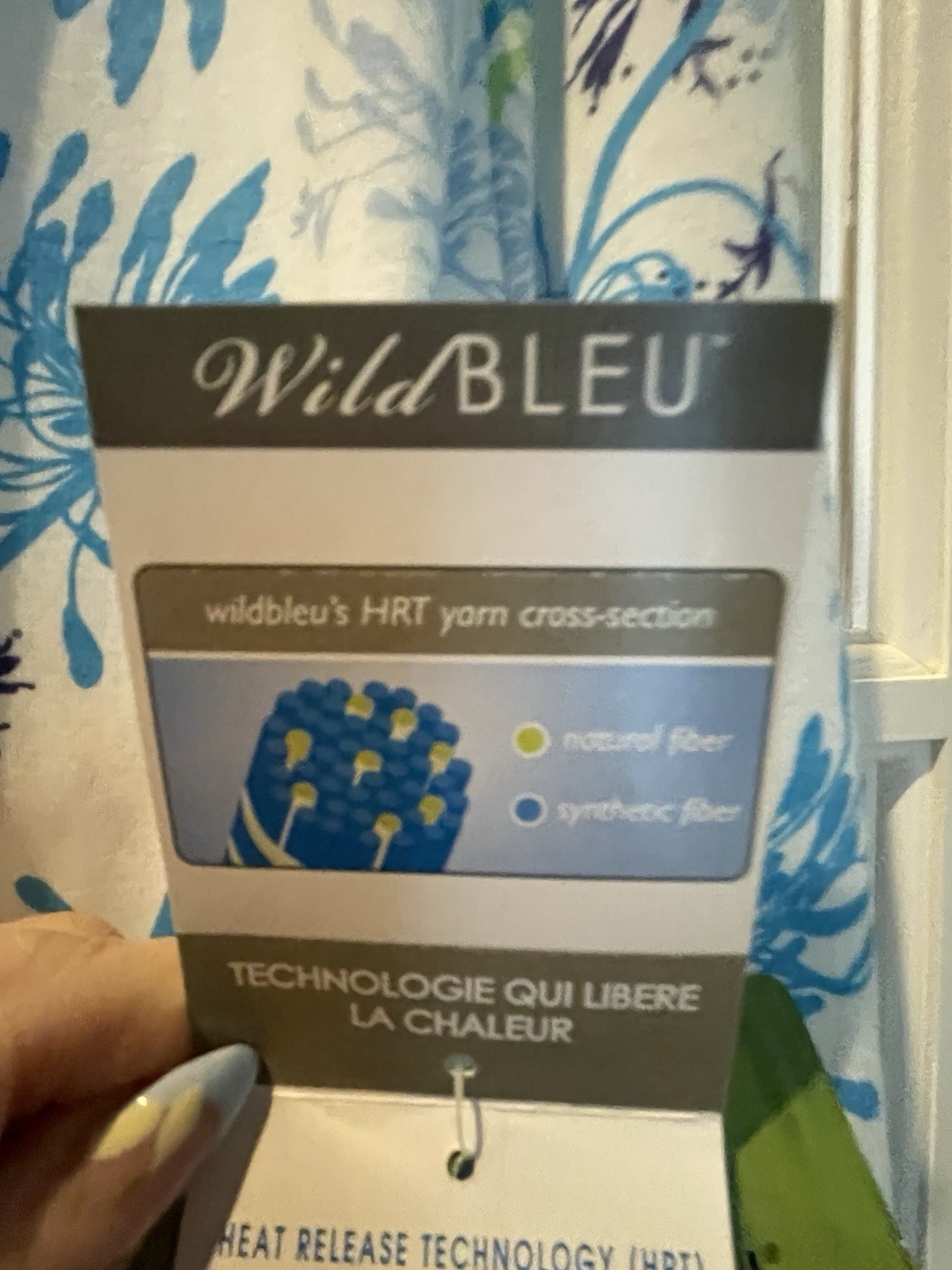 NWT WildBleu Pintuck Moonflower Bamboo Stay Cool Moisture Wicking Sleepshirt XL