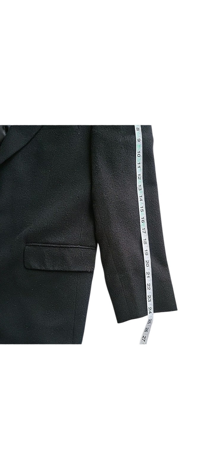 Tailors Row By Deansgate Blazer Mens 42 Black Pure Camel Hair Sport Coat Jacket