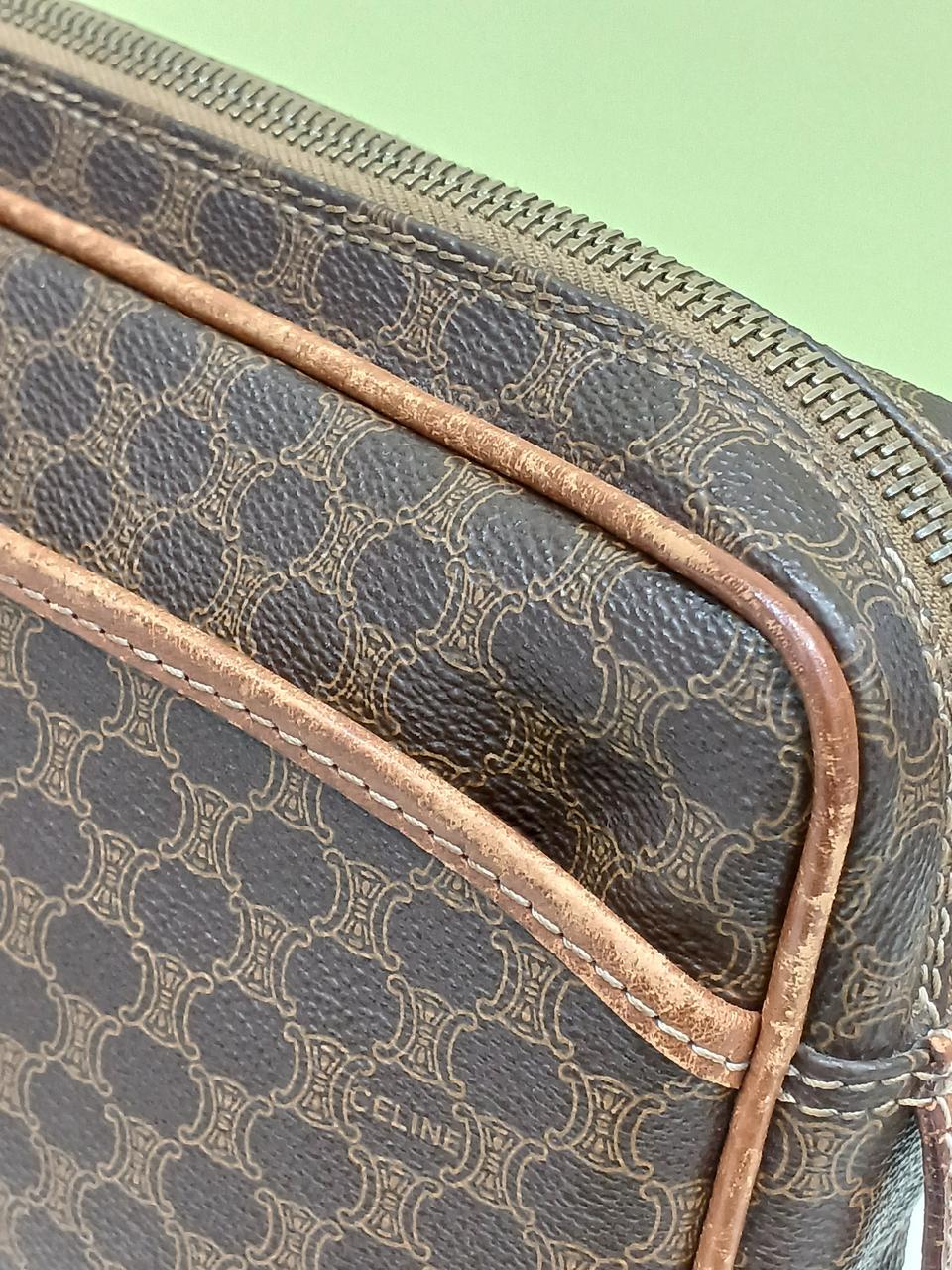 CELINE Macadam pattern second bag 10.6 inch