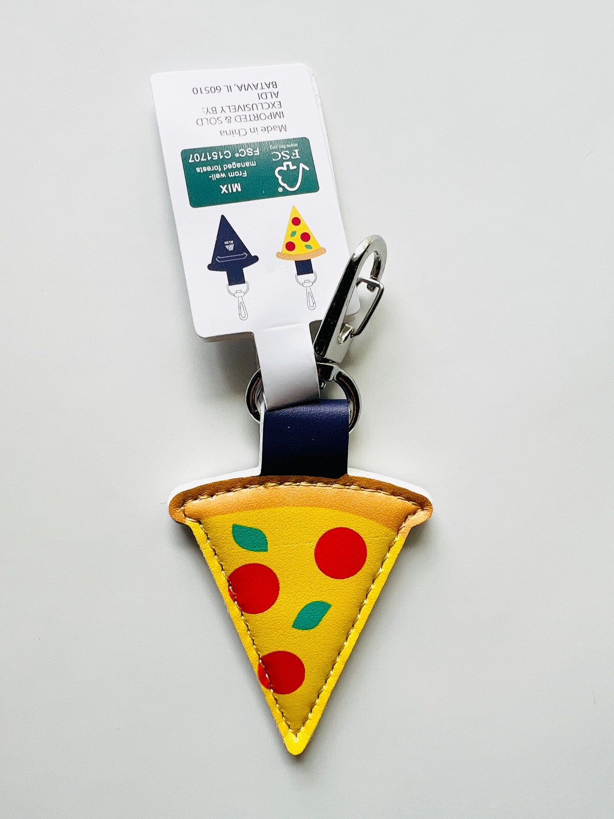 Aldi Quarter Keeper Holder Keychain Heart Flower Pizza Watermelon… YOU CHOOSE!