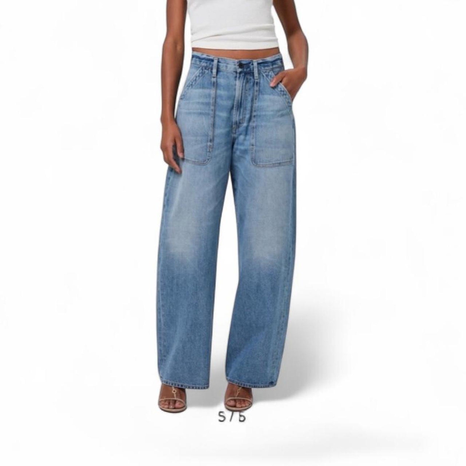 Citizens of Humanity Ayla Cargo Zenith 23 27” Waist Baggy Jeans NWOT