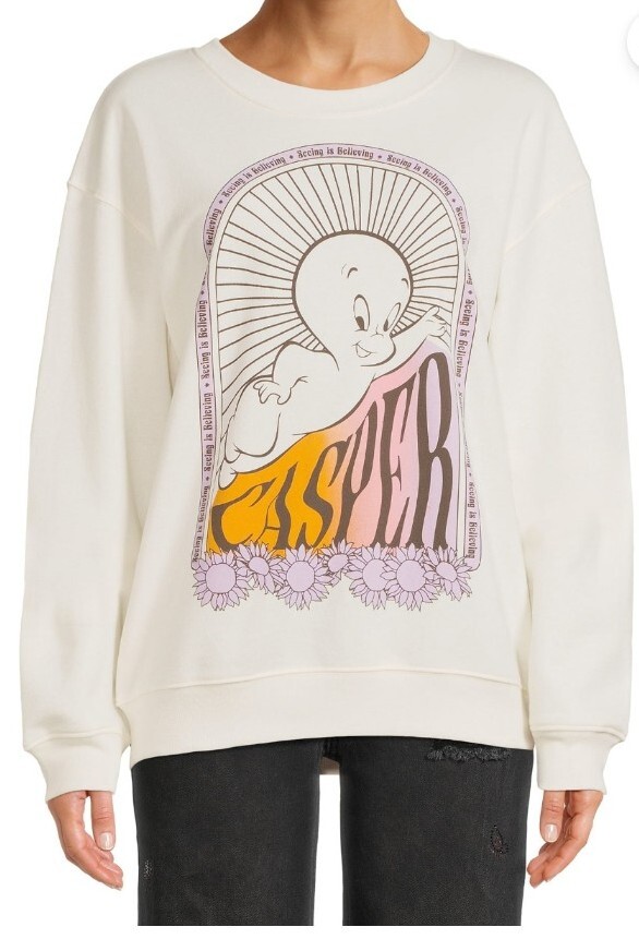 Casper the Friendly Ghost Sweatshirt Seeing is Believing XS S M L XL 2X 3X NEW
