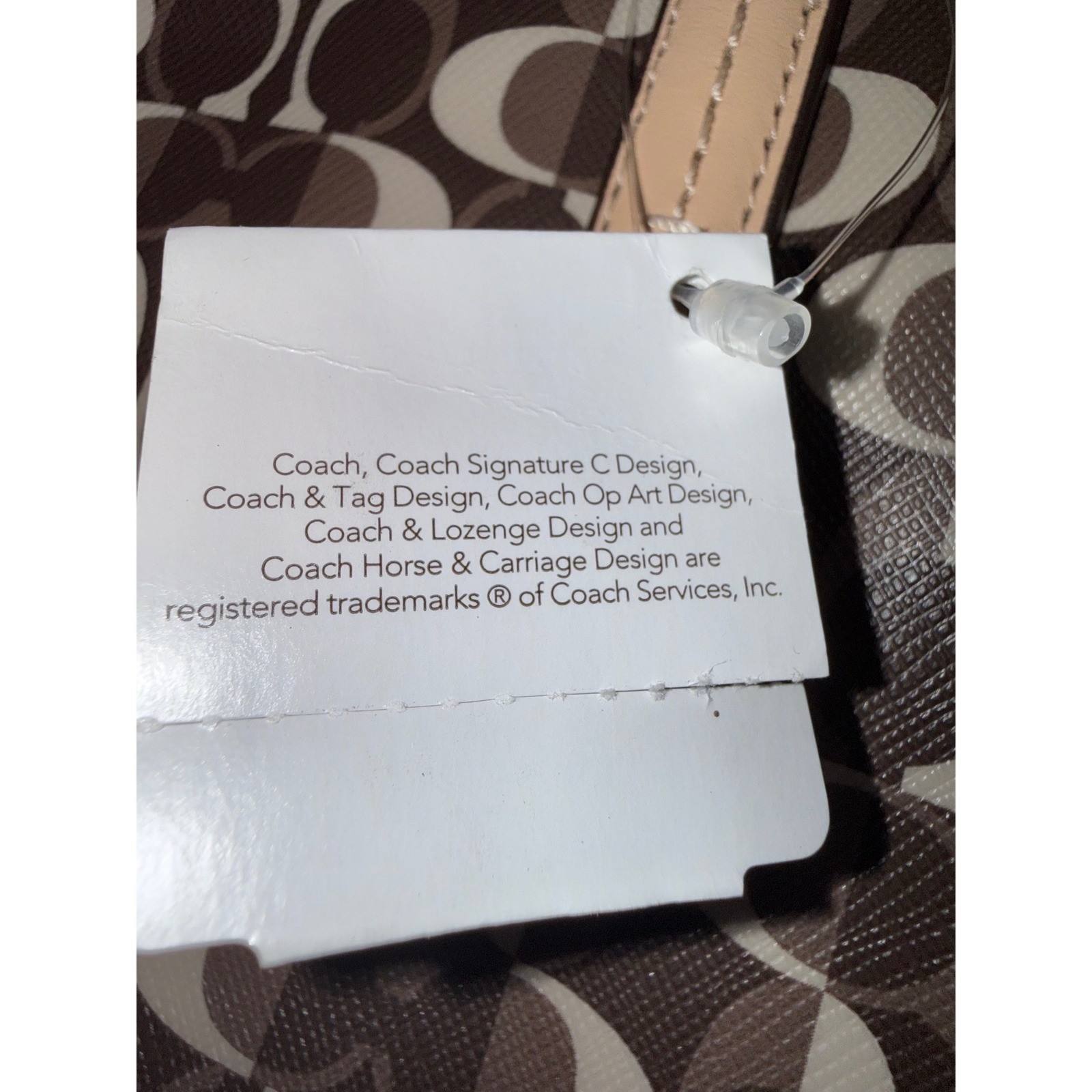 Coach 2013 Park Metro Splt Signature Tote Brown Tan Leather Trim F25673 NWT Read