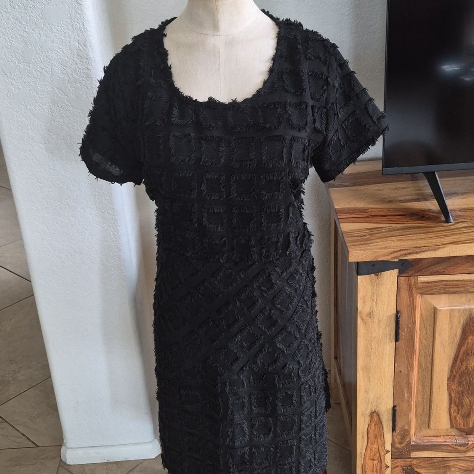 Cubism Los Angeles, Square & Diamond, Eyelash Design, dress with pockets