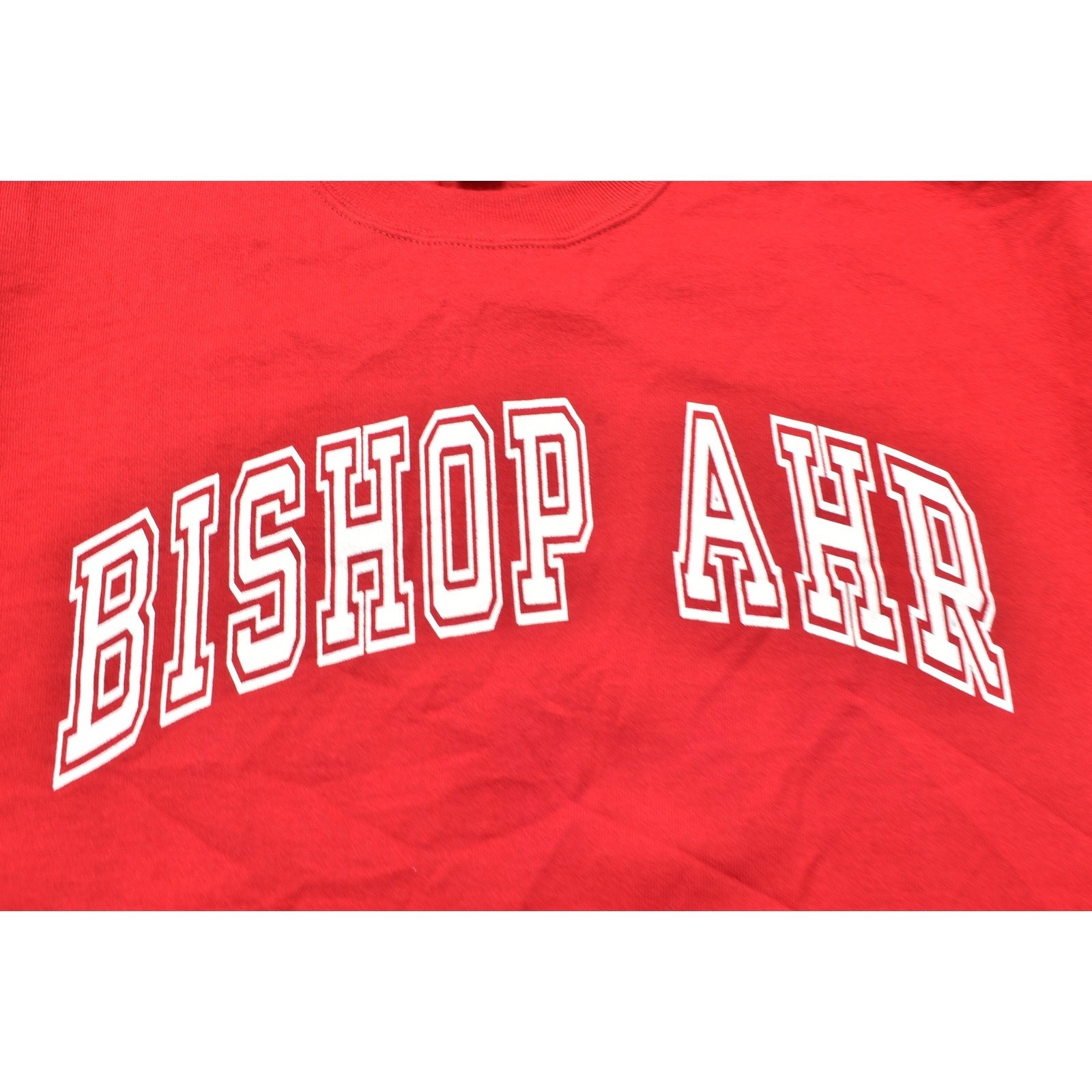 NEW Jerzees VTG Bishop AHR Red Pullover Sweatshirt Men Polyester Big 2X CrewNeck