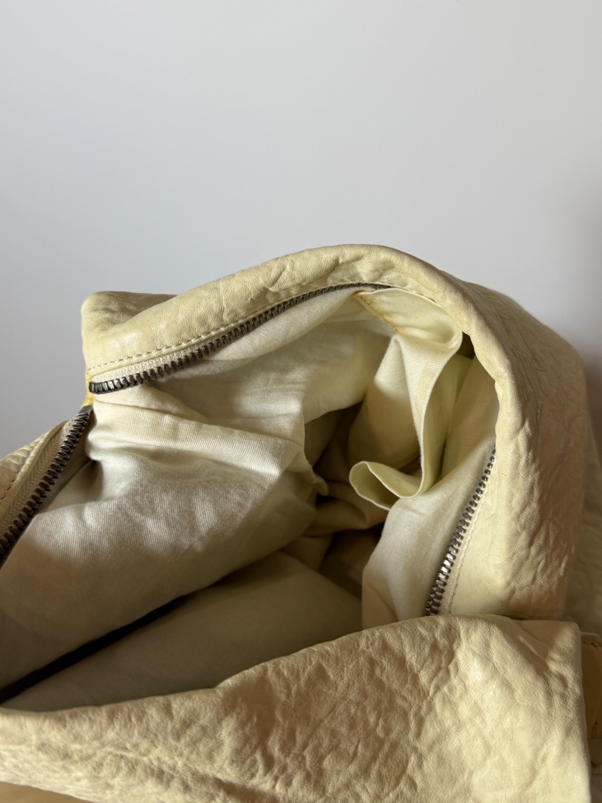 Ann Demeulemeester Runa Medium Soft Shoulder Beige Bag