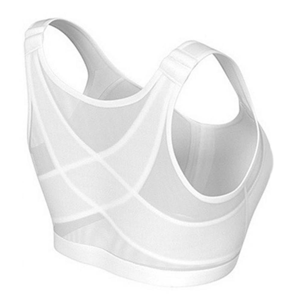 Women Posture Corrector Bra Wireless Back Support Lift Up Yoga Front Closure Bra