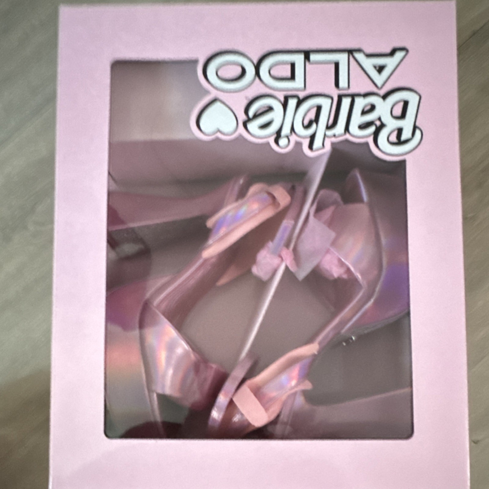 ALDO Barbie Pink Platform Open Toe Block Heel Buckle Strap Sandals 7 NIB