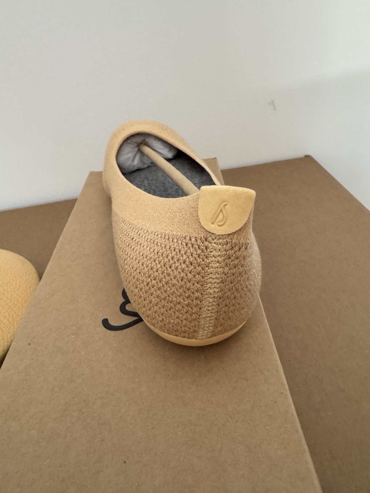 NEW ALLBIRDS TREE BREEZER LUX BEIGE BALLET FLATS SHOES SLIP ON WOMENS SIZE 9