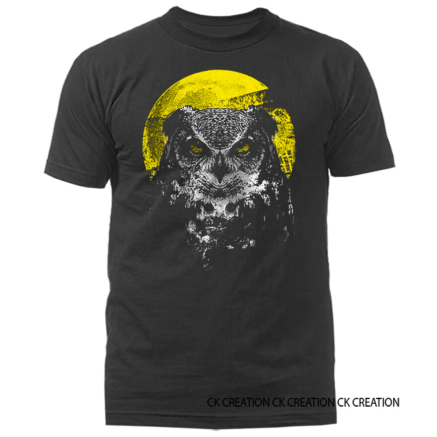 Night Owl Wildlife Wilderness Outdoor Nature Moon Animal T-shirt
