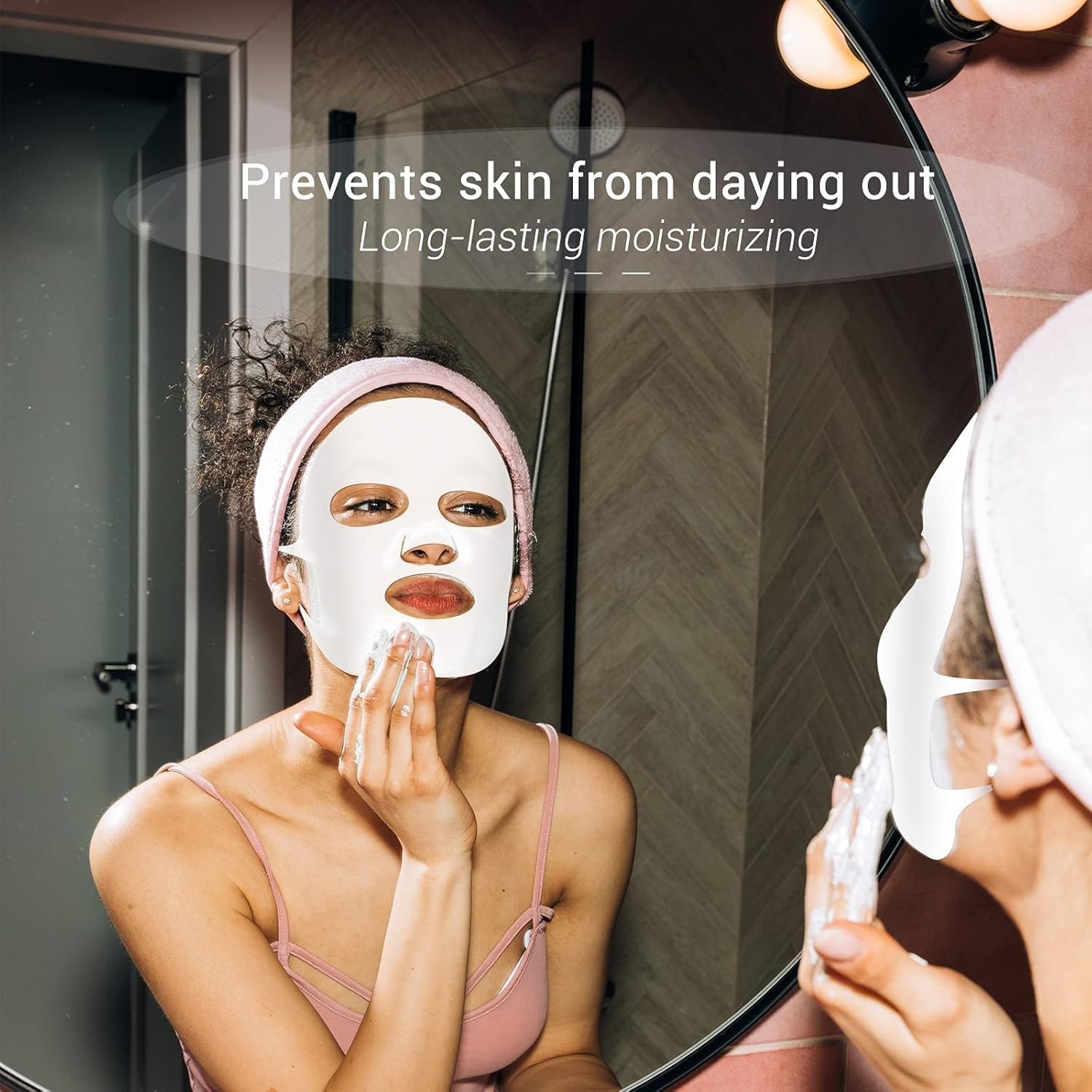 Vibrant 5-Piece Silicone Sheet Mask Covers – Prevent Evaporation & Nourish