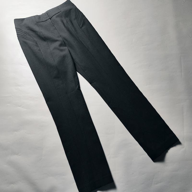 Women Brioni trousers black wool 38 / M / 46