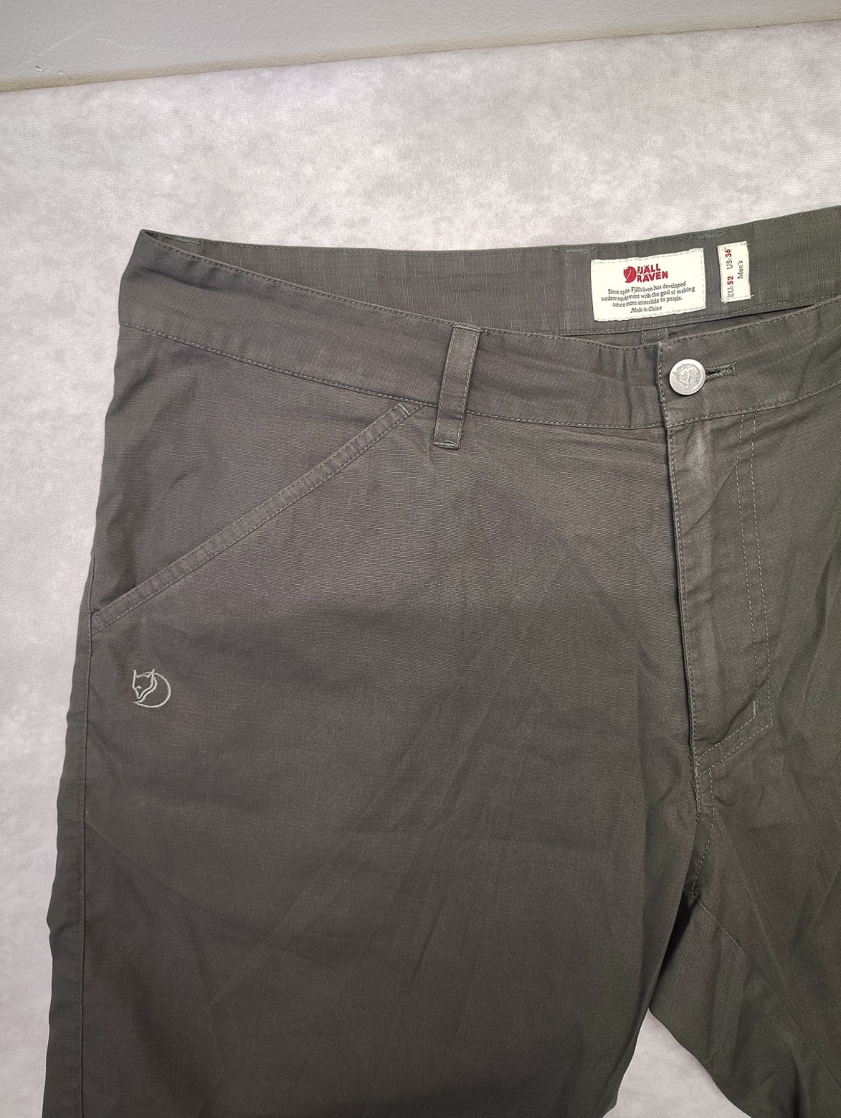 Fjallraven G-1000 High Coast Shorts Mens 38 Gray Hike Trail Hiking Outdoor