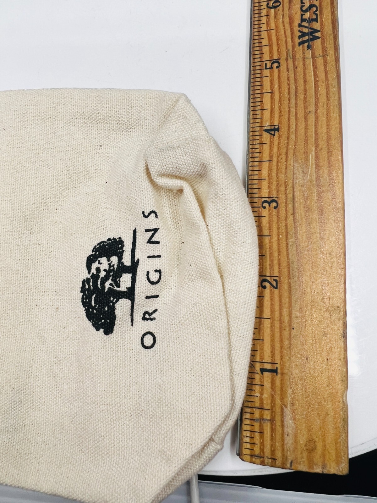 Origins Mini Drawstring Bag in Beige~ New with tags, Check Description.