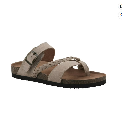 Mountain Sole Women’s Leather Sandal-Tan Suede, Black & Brown Leather available