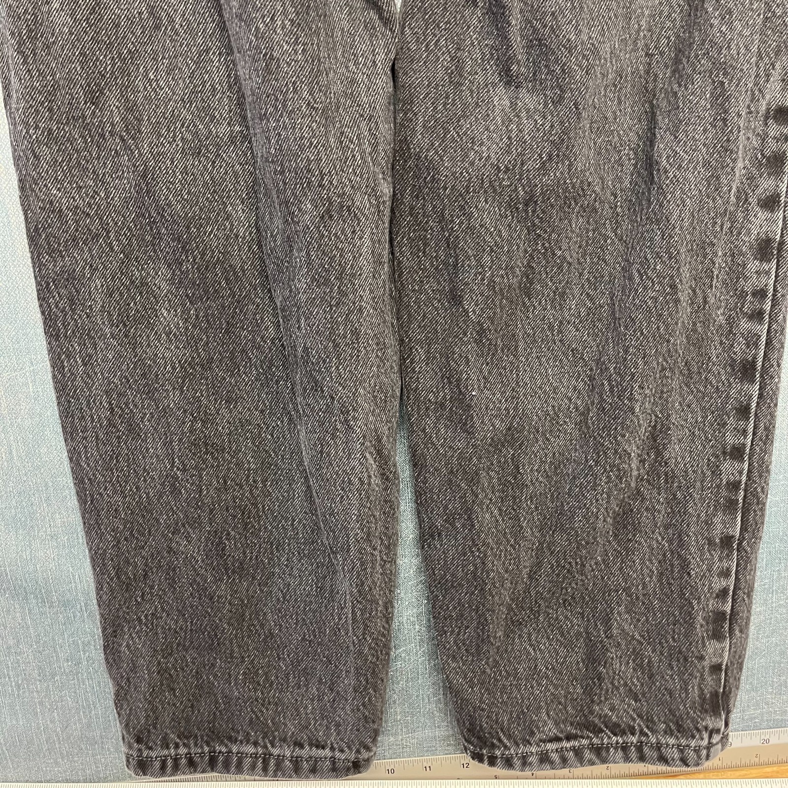 Empyre Men’s Jeans Size 27 Black Acid Wash Loose Fit Y2K Casual Distressed