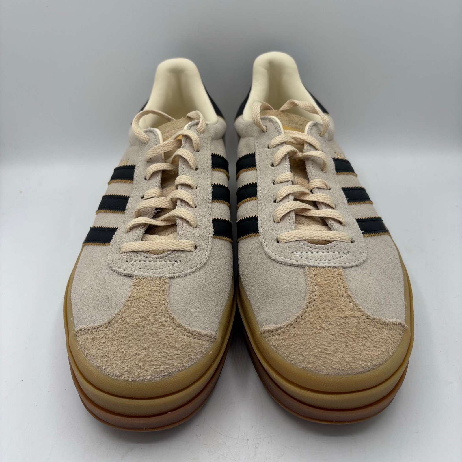 Adidas Gazelle Bold Shoes Womens Size 10.5 Cream Black Gum Platform Sneakers