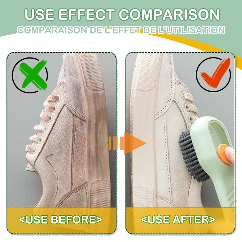 Multifunction Soft Bristled Liquid Brush For Shoe & Clothes Cleaning Brush Lot
