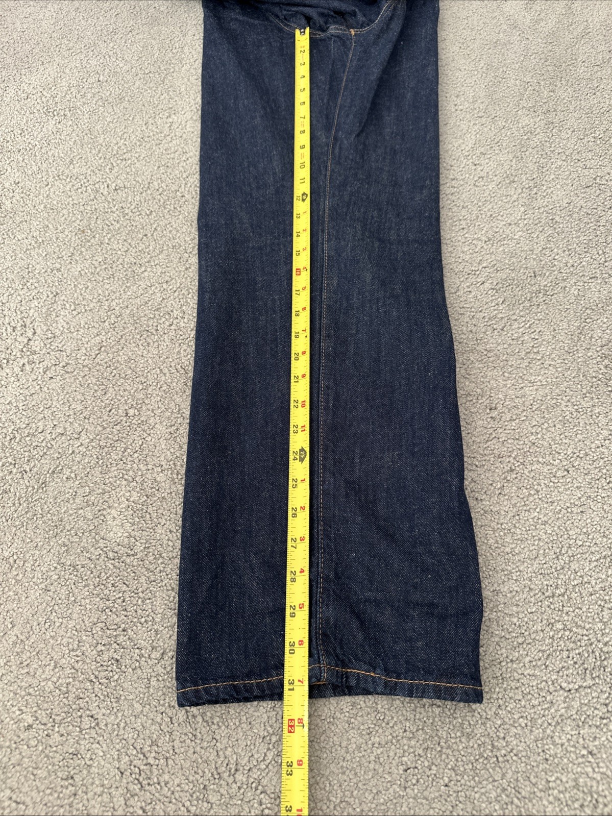 Levis 568 loose straight jeans Dark Blue Cotton Linen Jeans Men’s Sz 38Wx31L