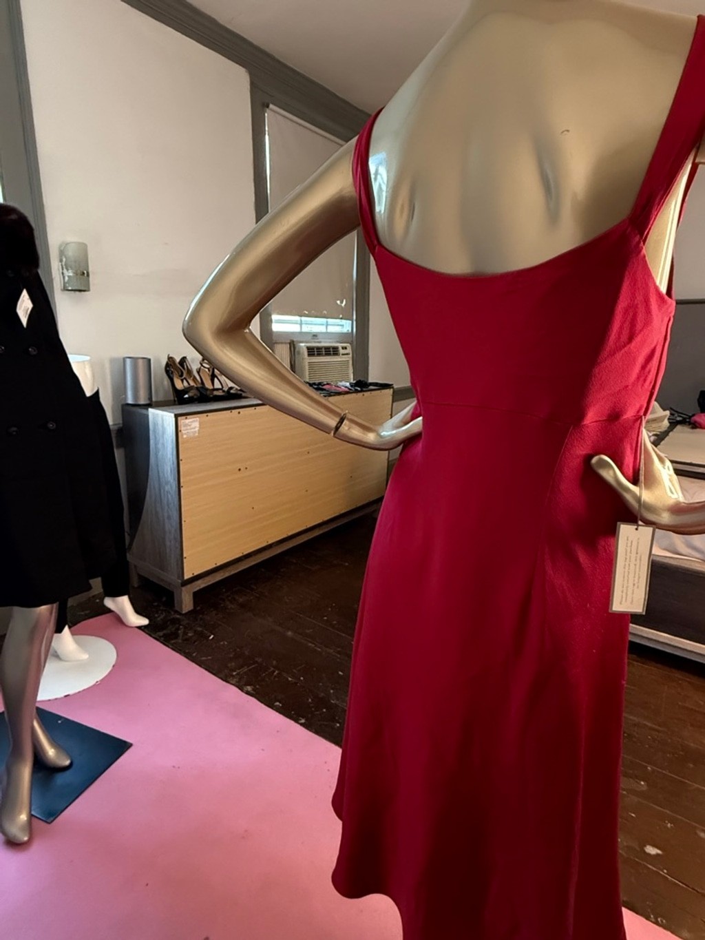 Ann Taylor 100% Silk Berry Satin Midi Slip Dress NWT Size 10 Lined Wedding Guest