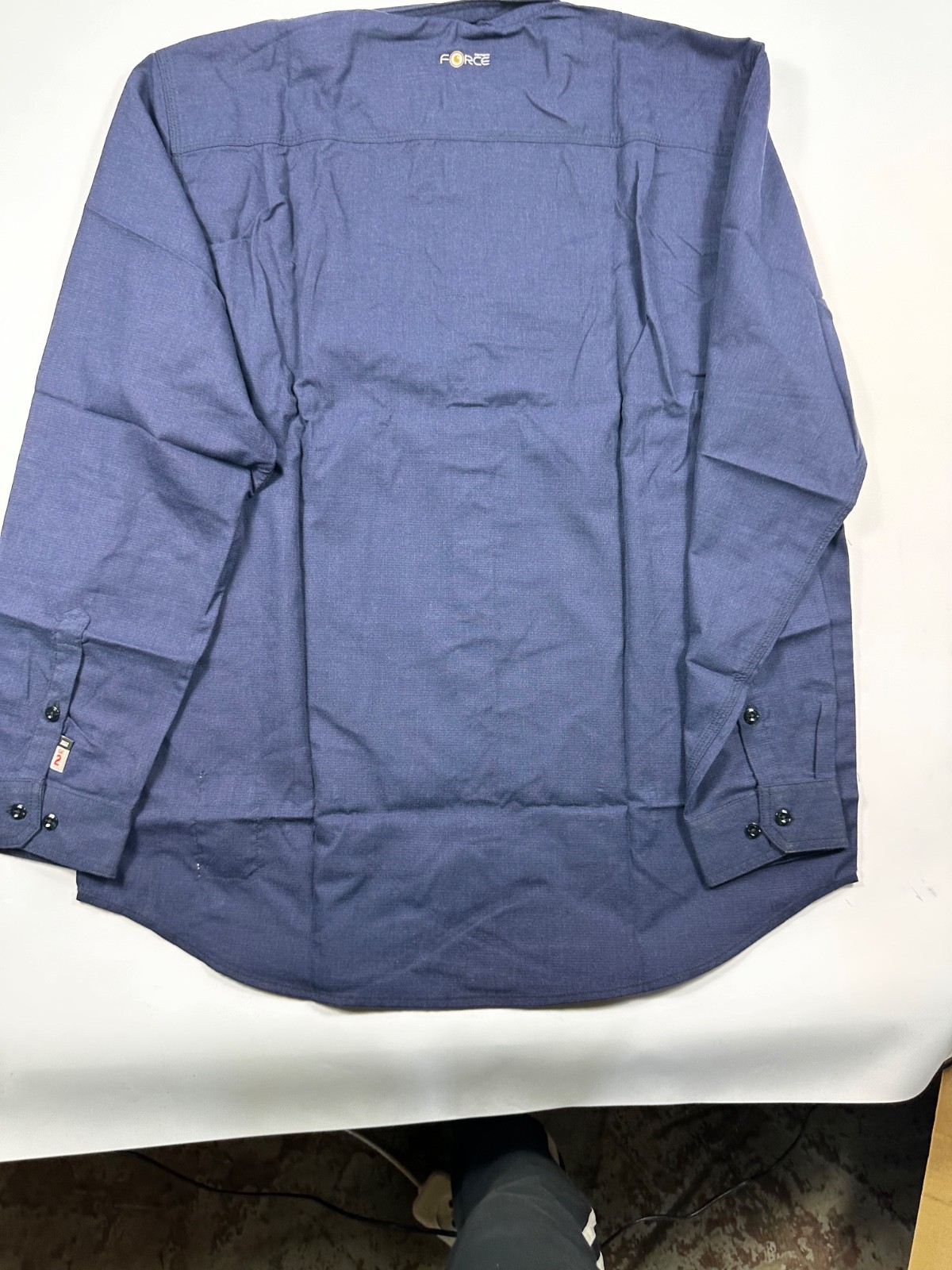 NWT Carhartt FR Force Flame Resistant Work Shirt XL Tall CAT 2 NFPA 2112 Navy