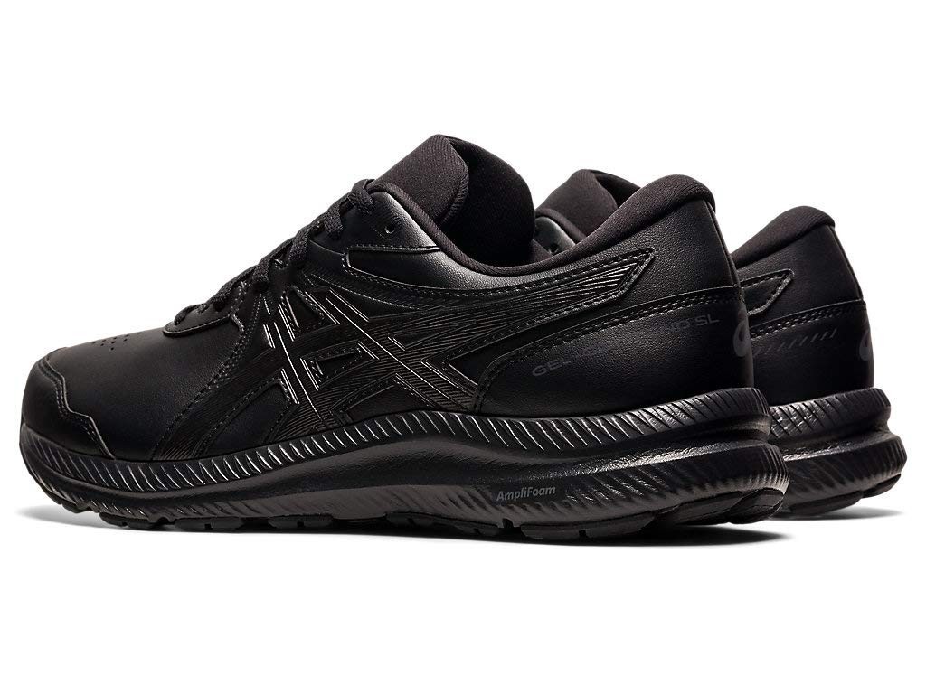 ASICS Men’s Gel-Contend SL Walking Shoes Black/Black Leather