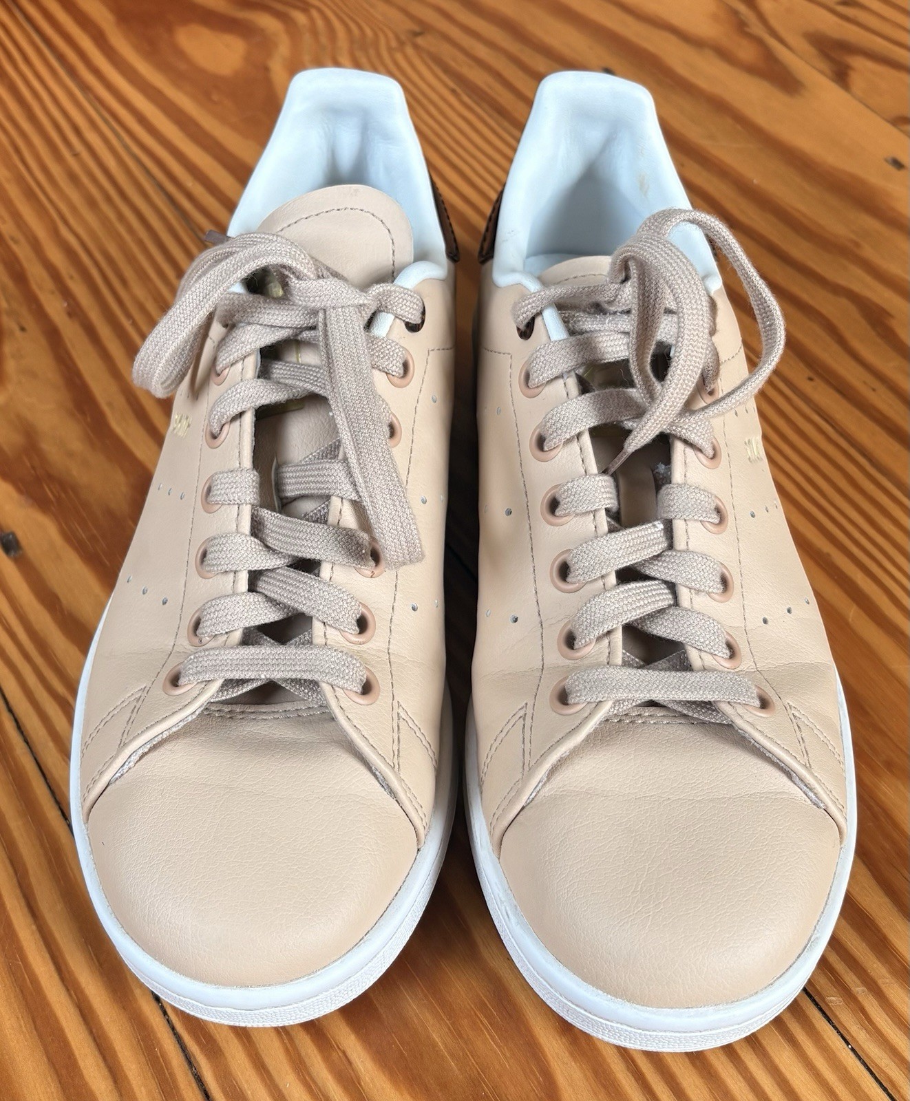 Women’s Adidas Stan Smith Pale Nude Tortoise Shell Shoes sz US 6.5 EU 38 GY5910