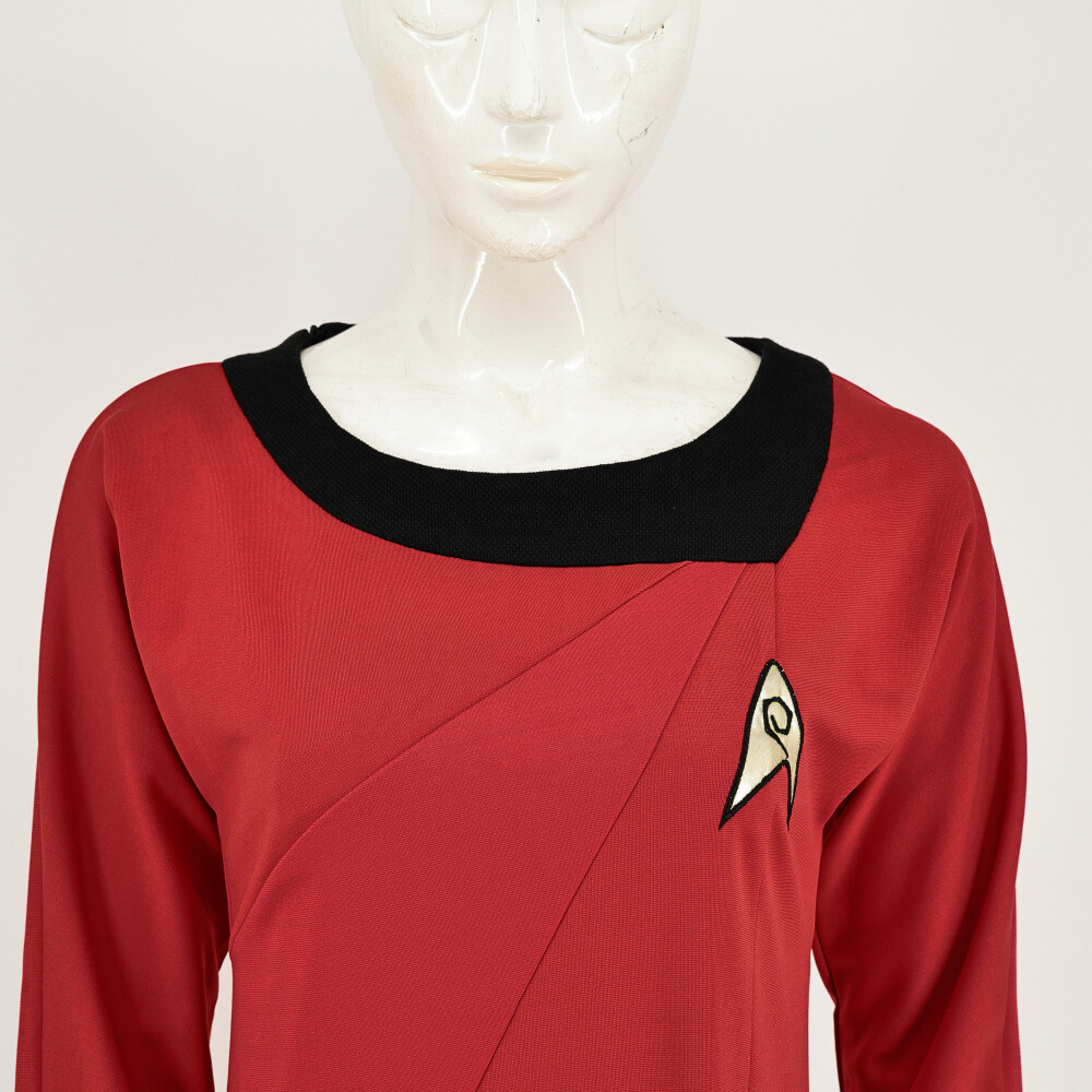 The Original Series Female Duty Red Dresses Cosplay Starfleet Uniform Costumes