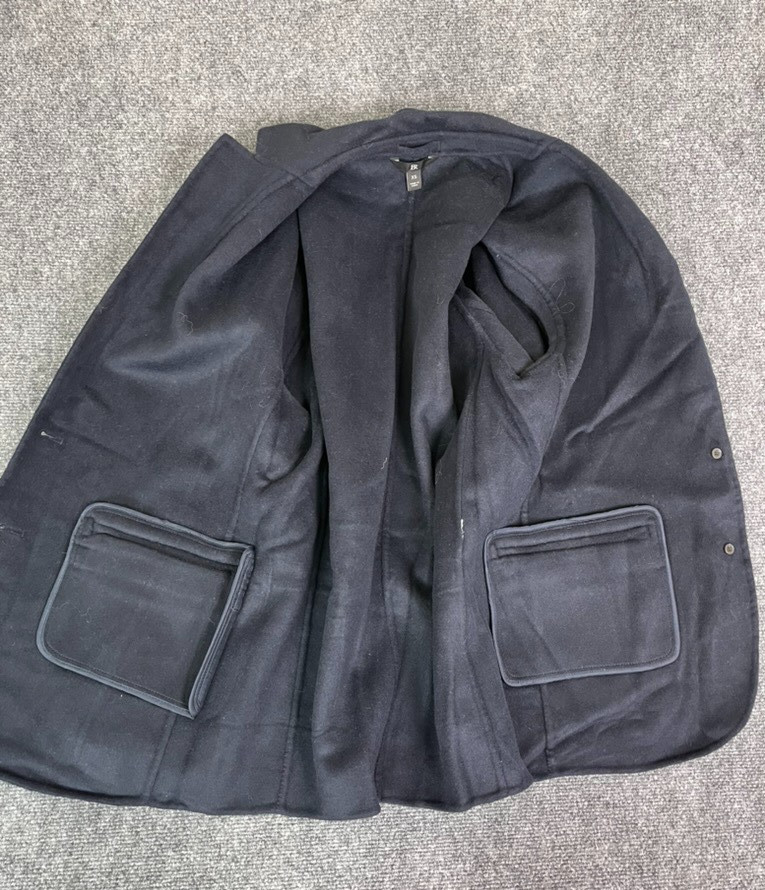 Banana Republic Mens Blazer Navy Blue Wool Blend One-Button Unconstructed XS