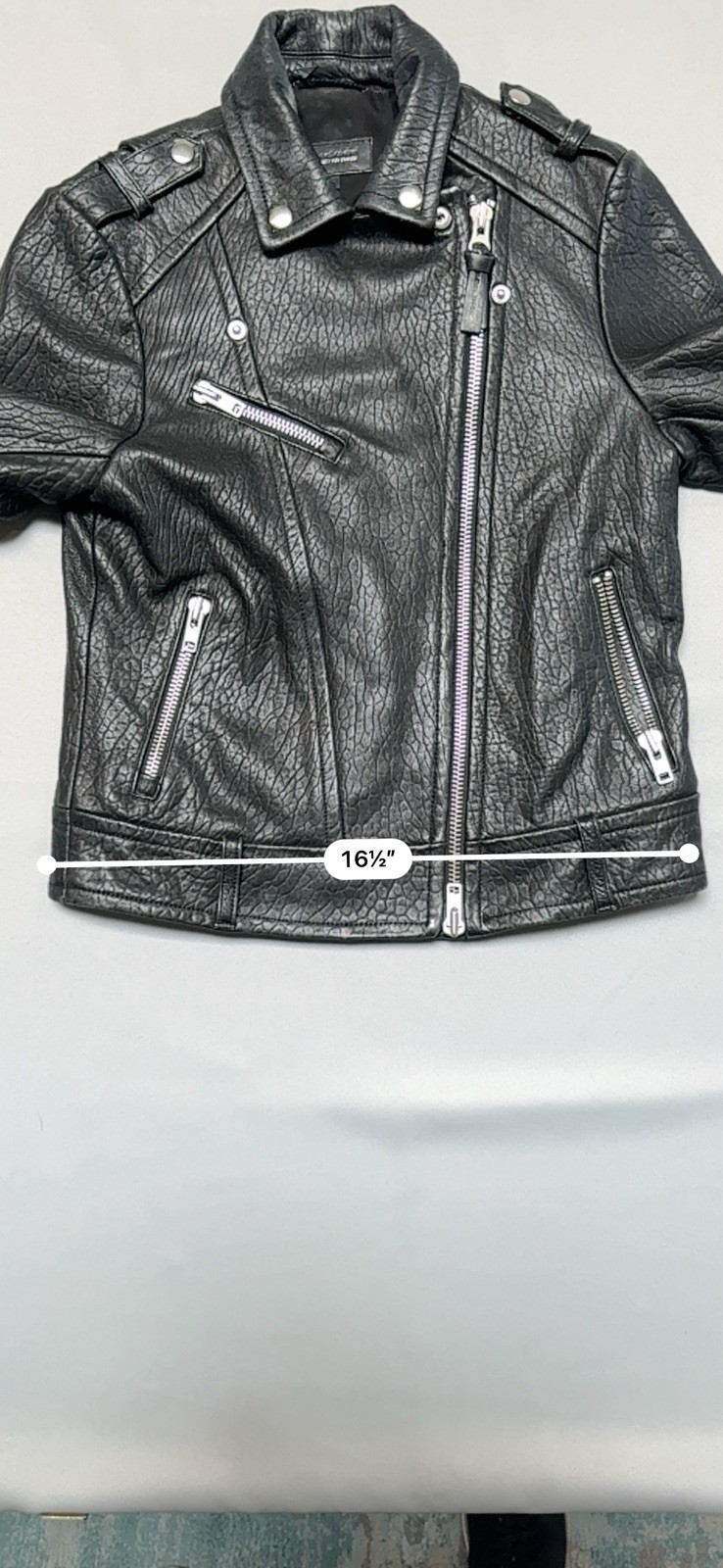 Mackage for Aritzia Black Lambskin Leather Moto Biker Jacket Women’s S/P