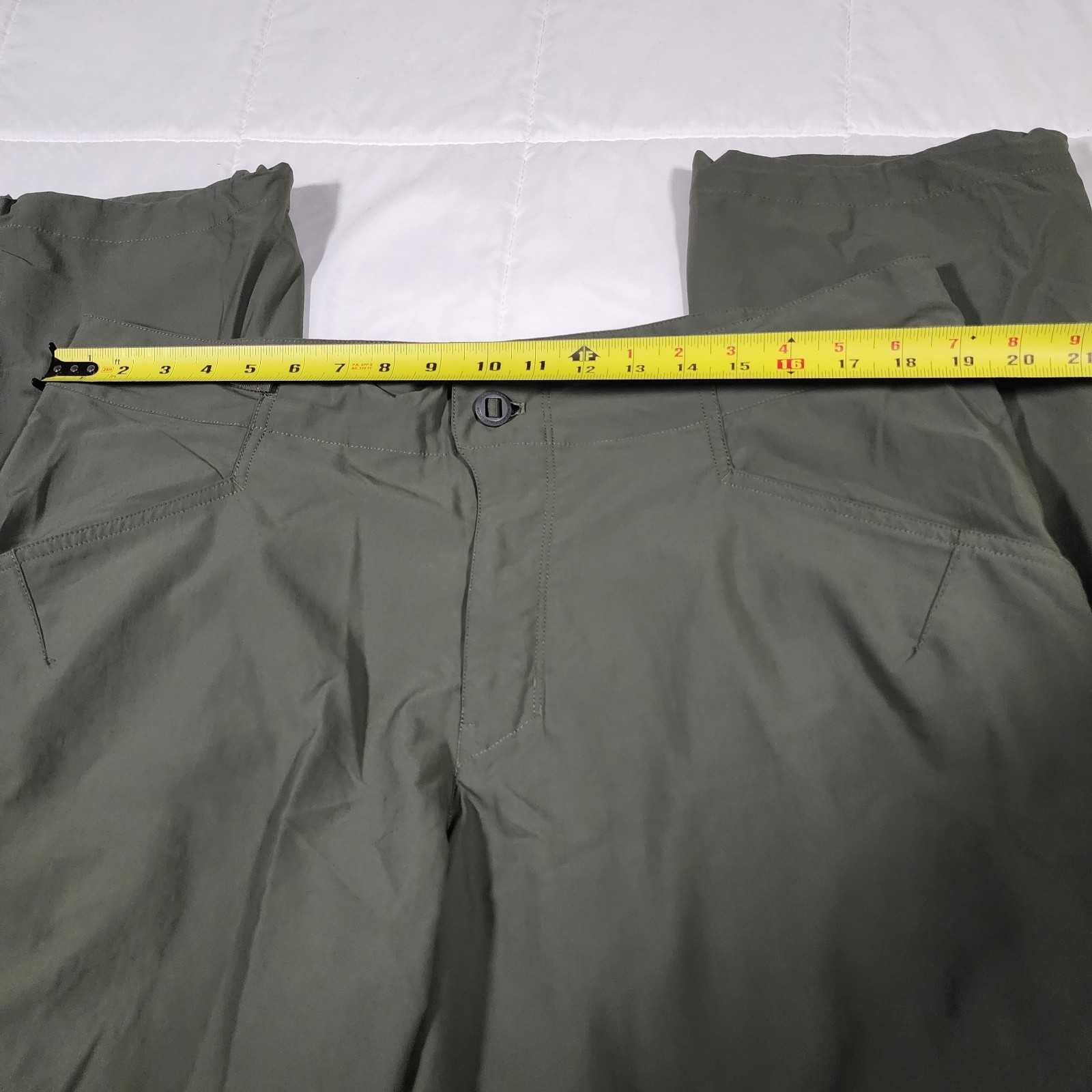 Patagonia RPS Rock Pants Men’s 38 Green Climbing Hiking Nylon Poly Zipper Pocket