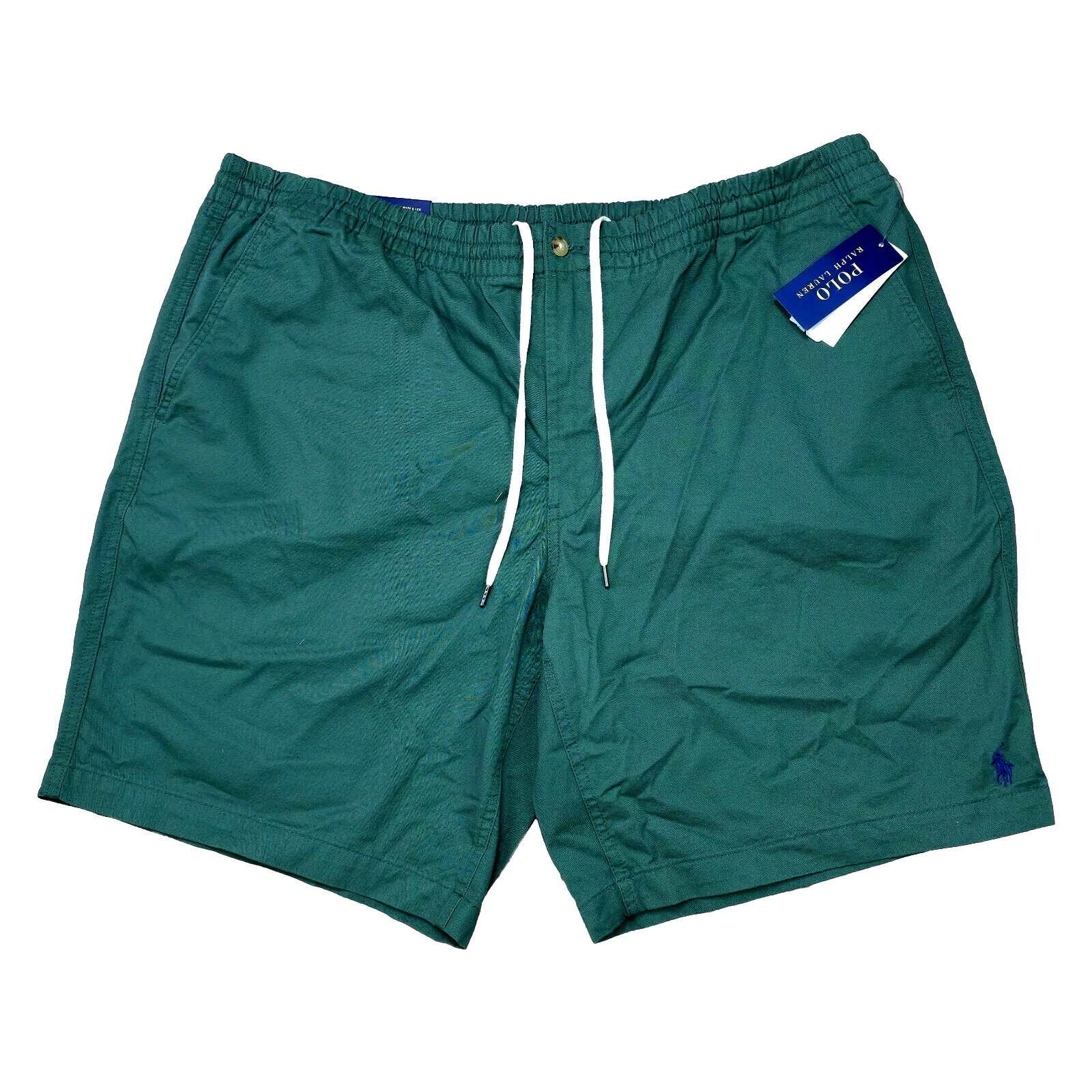 Polo Ralph Lauren Men’s 4XLT Green Drawstring Shorts Big & Tall 9″ NWT
