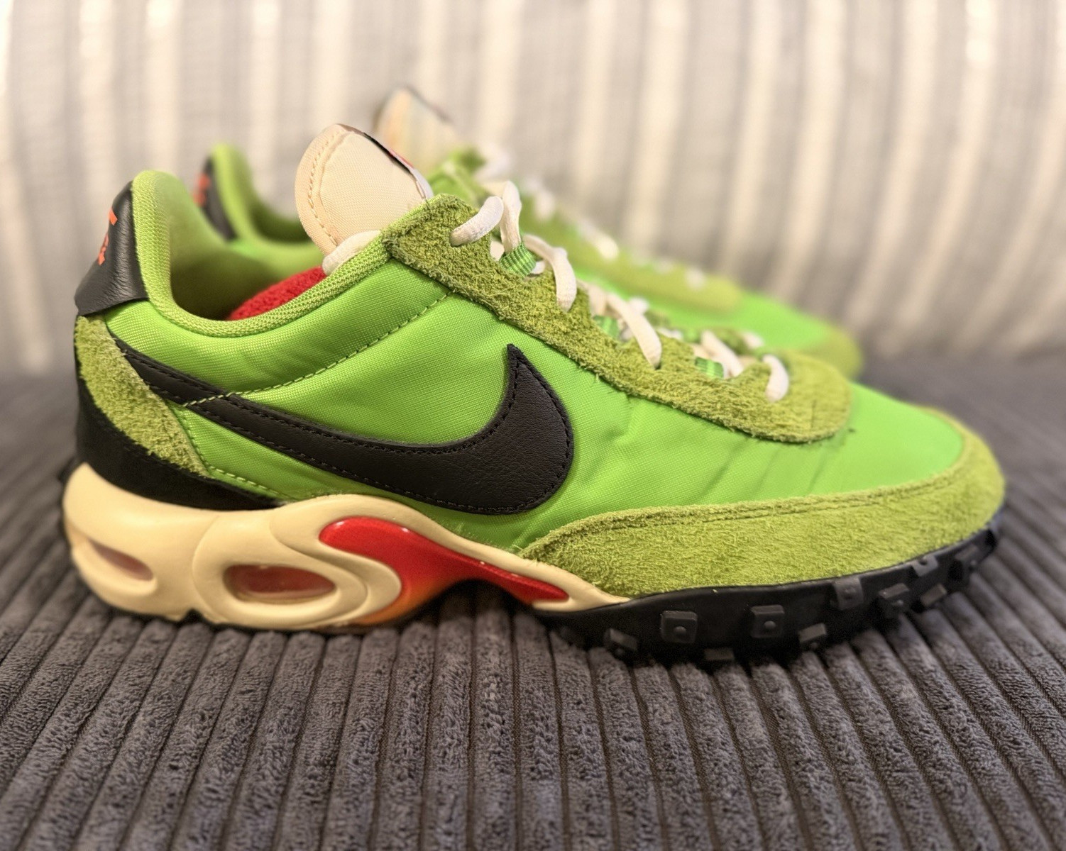 Nike Air Max Waffle Racer SP “Action Green” Green/Black/Total Orange FV6946-301