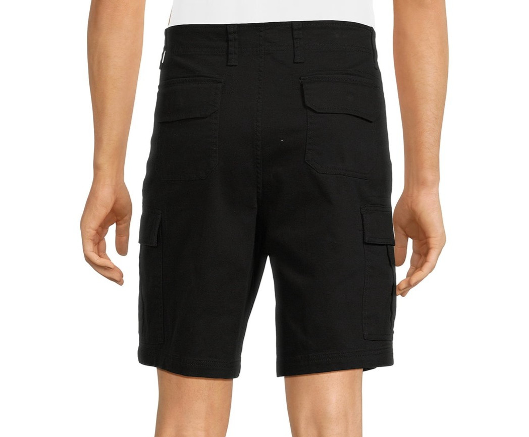 George Men’s Black 10″ At The Knee Multi-Pockets Comfort Cargo Shorts: 30-46